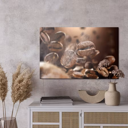 Canvastavla - Hot coffee beans
