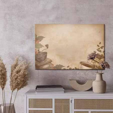 Canvastavla - Retro coffee