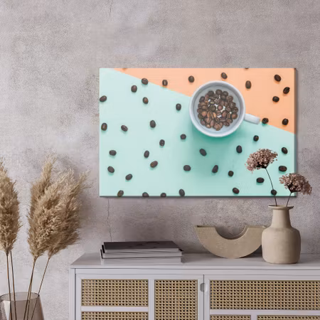Canvastavla - A cup of coffee beans