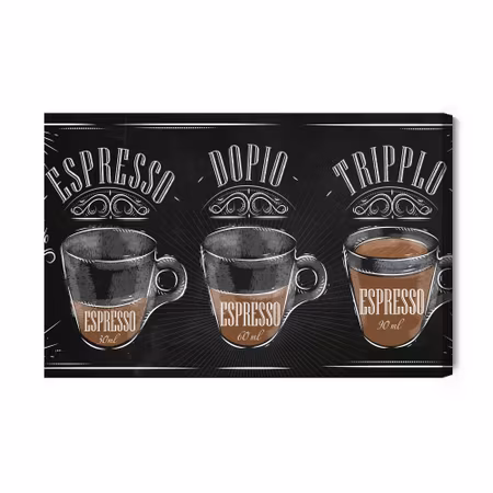 Canvastavla - Vintage espresso coffee