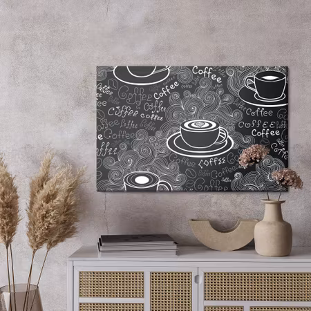 Canvastavla - Painted cups