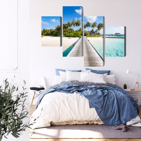 Canvastavla - View of the tropical island