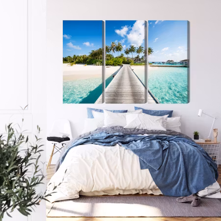 Canvastavla - View of the tropical island