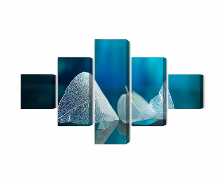 Canvastavla - Delicate leaves close up