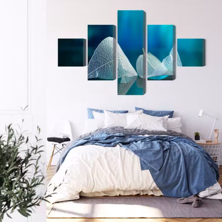 Canvastavla - Delicate leaves close up