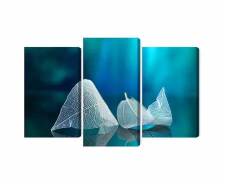 Canvastavla - Delicate leaves close up