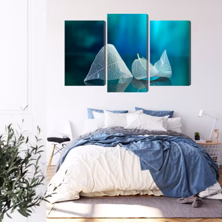 Canvastavla - Delicate leaves close up