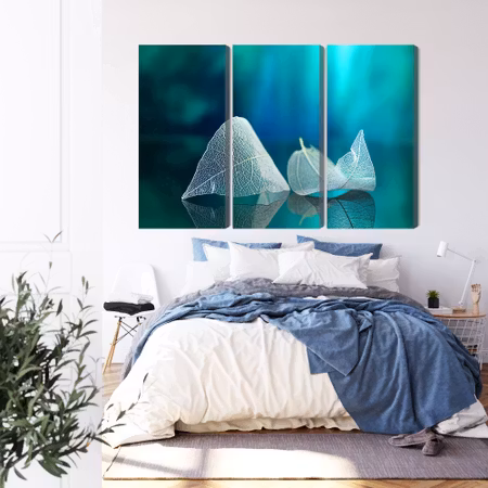 Canvastavla - Delicate leaves close up