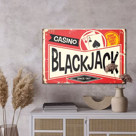 Canvastavla - Vintage cards and inscriptions