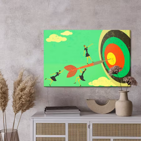 Canvastavla - Bull&#039;s-eye