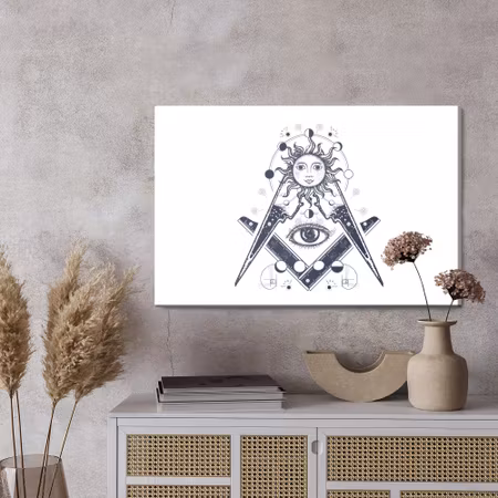 Canvastavla - All seeing eye