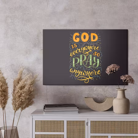 Canvastavla - God is everywhere