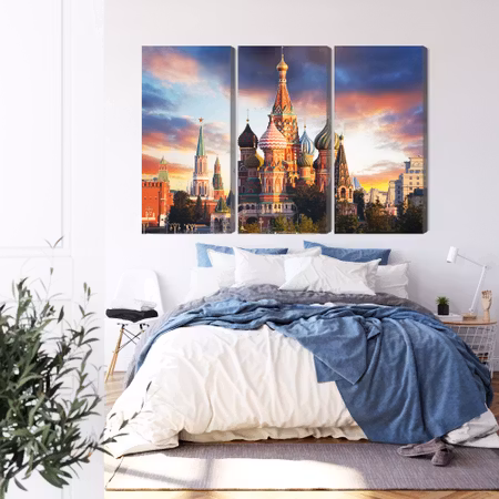 Canvastavla - Moscow view of the red square and the