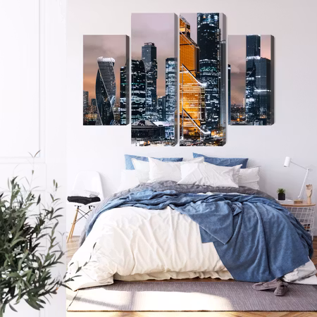 Canvastavla - Panorama of moscow city center and