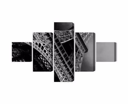 Canvastavla - Black and white eiffel tower view from