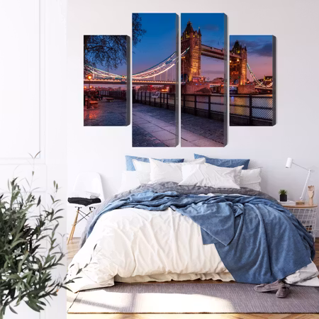 Canvastavla - Tower bridge in london at sunset