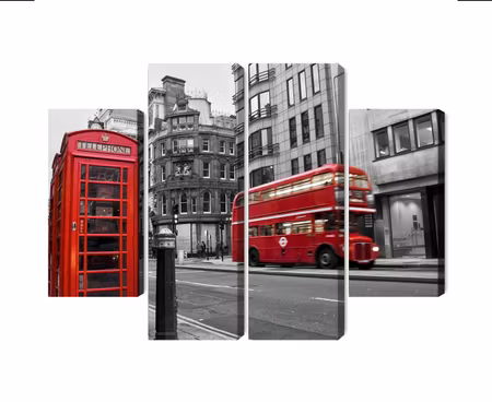 Canvastavla - Vintage american car in cuba