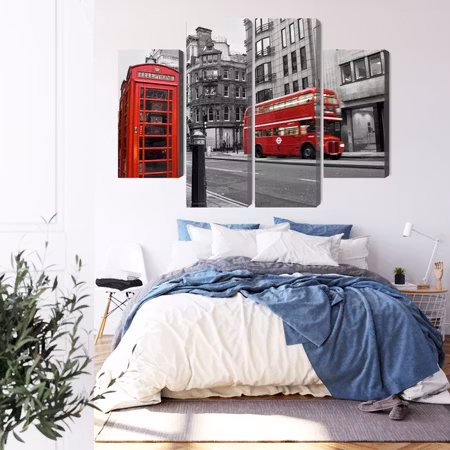 Canvastavla - Vintage american car in cuba