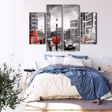 Canvastavla - London street view