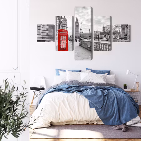 Canvastavla - Red london telephone booth 3d