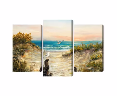 Canvastavla - Painted sand dunes