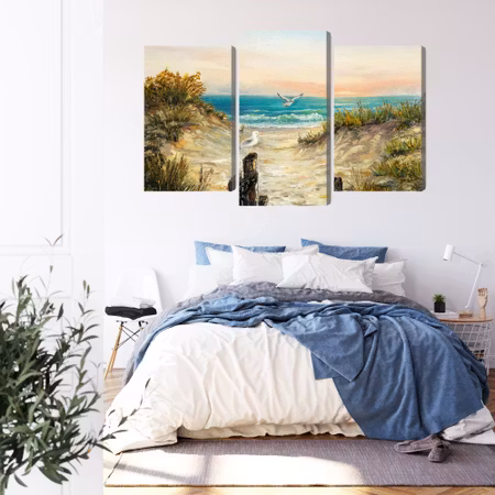 Canvastavla - Painted sand dunes