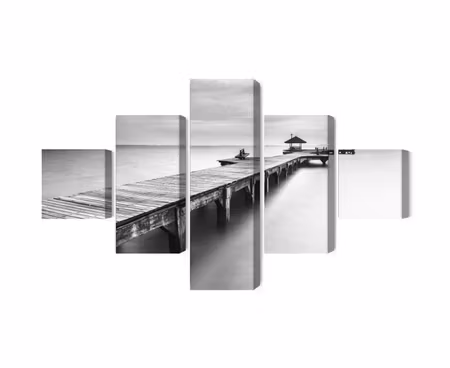 Canvastavla - Wooden pier