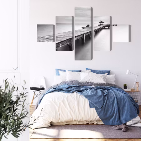 Canvastavla - Wooden pier