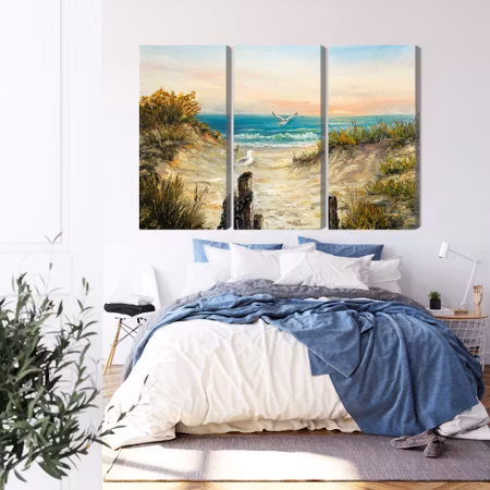 Canvastavla - Painted sand dunes