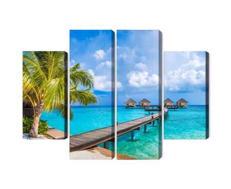 Canvastavla - Floating houses in the maldives