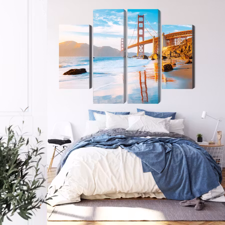 Canvastavla - The Golden Gate bridge in San Francisco