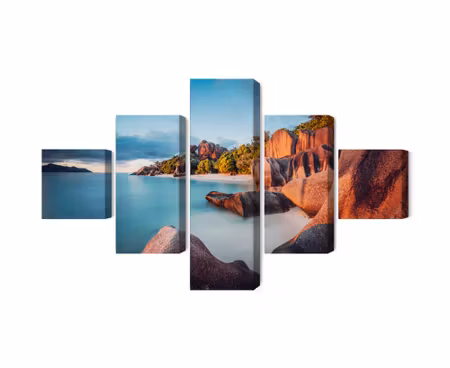 Canvastavla - Beach in seychelles