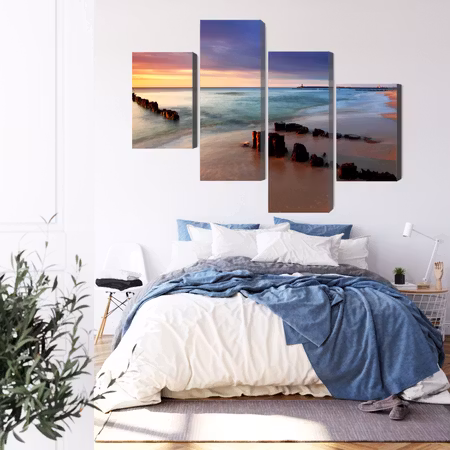 Canvastavla - Sunrise over the baltic sea