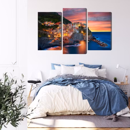 Canvastavla - Manarola city in Italy