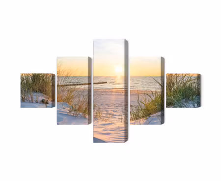 Canvastavla - Sunset on the baltic sea 3d