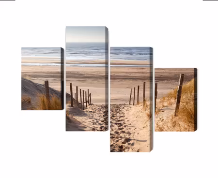 Canvastavla - Sandy path to the north sea