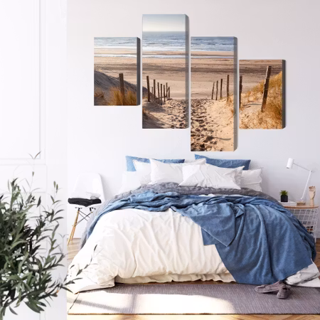 Canvastavla - Sandy path to the north sea