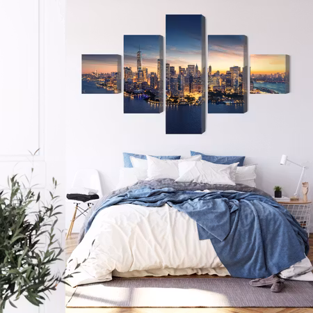 Canvastavla - New york city panorama at sunrise