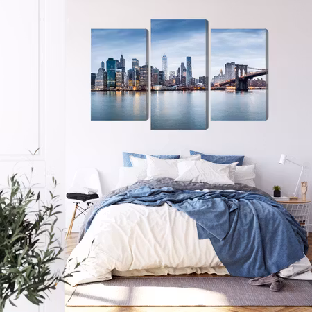 Canvastavla - Panoramic view of the city of new york