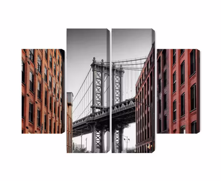 Canvastavla - Manhattan bridge view from washington