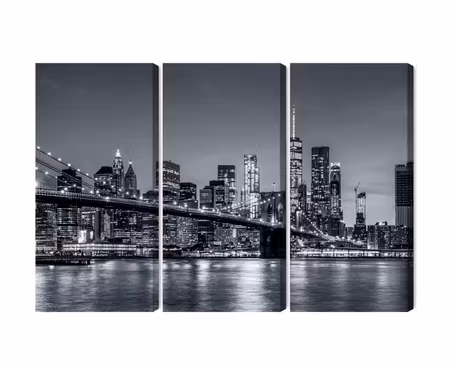 Canvastavla - Panorama of new york at night