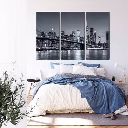 Canvastavla - Panorama of new york at night