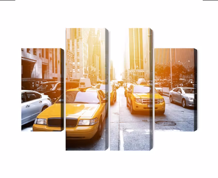 Canvastavla - Taxi in the sunshine nyc