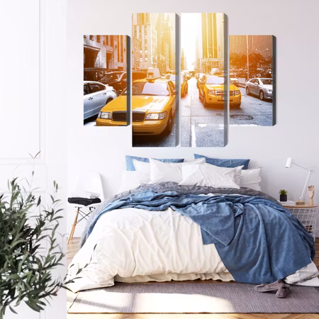 Canvastavla - Taxi in the sunshine nyc