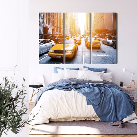 Canvastavla - Taxi in the sunshine nyc