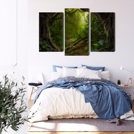 Canvastavla - Path in the tropical forest