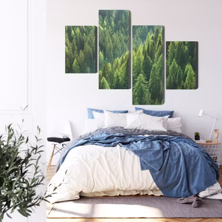 Canvastavla - The green of the forest