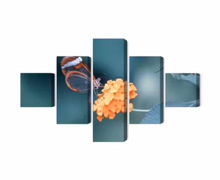 Canvastavla - Butterfly in the summer garden