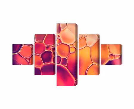 Canvastavla - Water drops on a macro scale