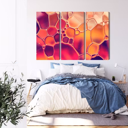 Canvastavla - Water drops on a macro scale